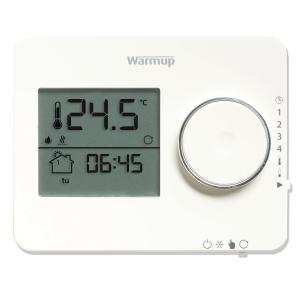 Warmup Underfloor Heating Tempo Programmable Thermostat Porcelain White ELTPW