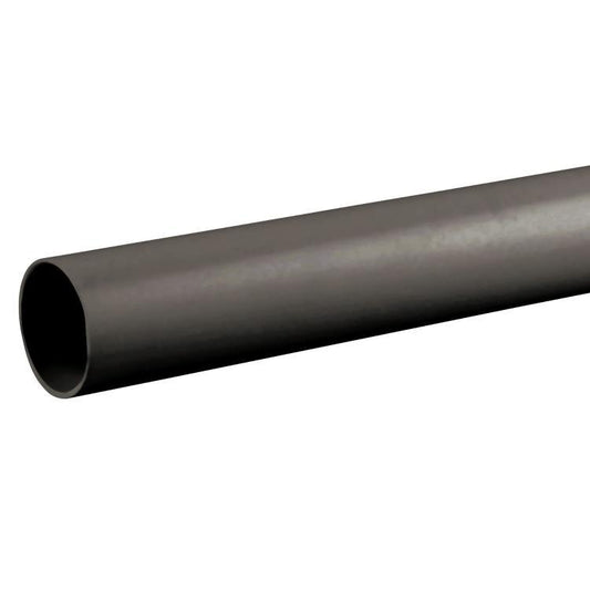 Wavin Osma Waste Plain Ended Pipe Black 40mm x 3m