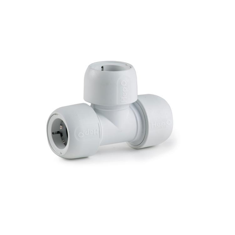 Hep2O Equal Tee White 28mm - HD10/28W