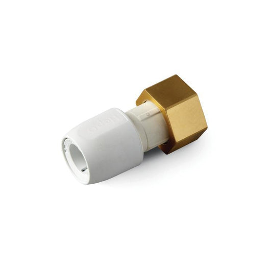 Hep2O Push-Fit Straight Tap Connector 22mm x 3/4" - HD25B/22W