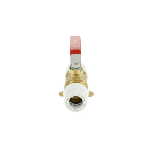 Hep2O Push-Fit Plated Brass Ball Valve 15mm x 15mm HX22/15W