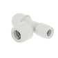 Hep2O End Reduced Tee White 22mm x 22mm x 15mm - HD12/22W