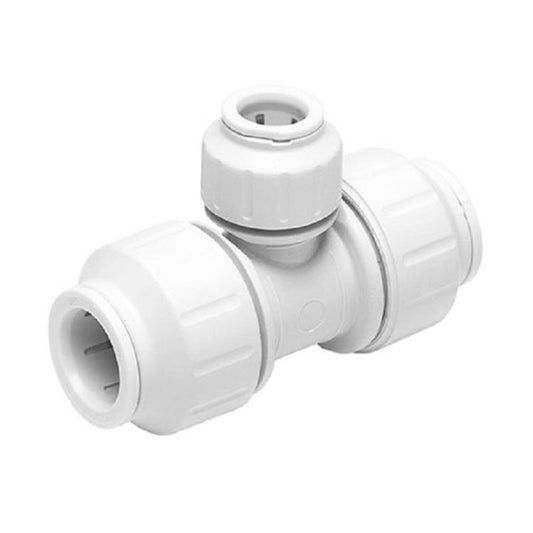 JG Speedfit Reducing Tee White 15mm x 15mm x 22mm - PEM3022CW