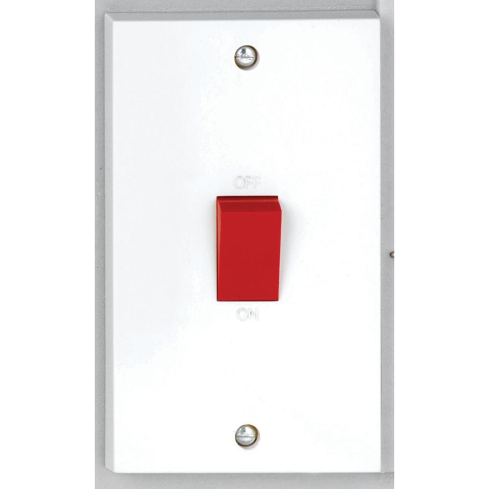 Deta Vimark 50A Tall Double Pole Switch - V1301