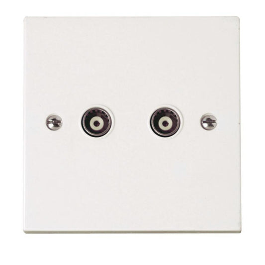 Click Polar Twin Isolated Coaxial Outlet