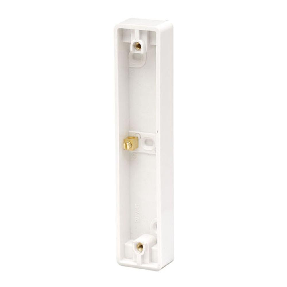 Click Polar 2 Gang 19mm Deep Architrave Pattress Box with Earth Terminal