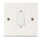 Click Polar 45A 1 Gang Dp Switch with White Rocker