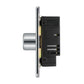 BG FPC84P 400W 4 Gang 2 Way Push Dimmer - Screwless Flatplate - Polished Chrome